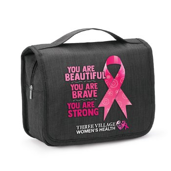 You Are Beautiful, Brave, Strong Travel Carry-All Hanging Toiletry Bag - Personalization Available from Positive Promotions