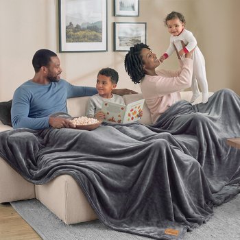 Oversized Luxe Buttersoft Mink Fleece Blanket 90