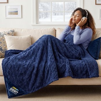 Cable-Knit Mink Fleece Throw Blanket 50