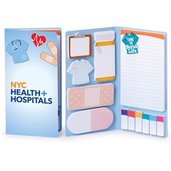 Healthcare Sticky Note Gift Set - Personalization Available from Positive Promotions