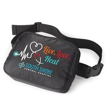 Live, Love, Heal Sedona 2-in-1 Belt Bag - Personalization Available from Positive Promotions