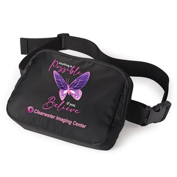 Anything Is Possible if You Believe Sedona 2-in-1 Sling Belt Bag - Personalization Available from Positive Promotions
