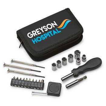 Compact 23-Piece Tool Set - Personalization Available from Positive Promotions