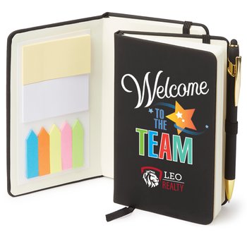 Welcome to the Team Stanton Jotter With Sticky Notes & Stylus Pen - Personalization Available from Positive Promotions