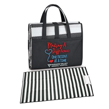 Making a Difference One Patient at a Time Beach Mat - Personalization Available from Positive Promotions