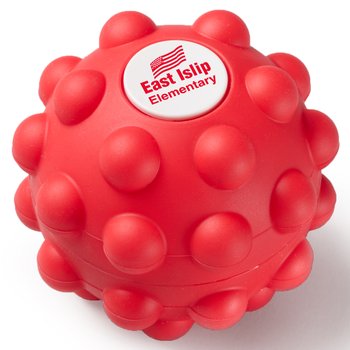 Fidget Spinner Popper Ball - One-Color Personalization Available from Positive Promotions