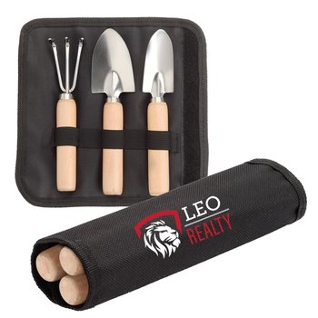 3-Piece Garden Tool Set - Personalization Available from Positive Promotions