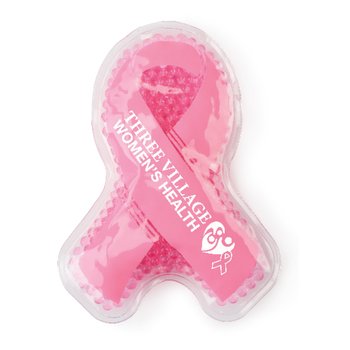 Pink Ribbon Hot/Cold Pack - Personalized from Positive Promotions