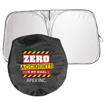 Workplace Safety Elite Universal Car Windshield Sun Shade - Personalization Available from Positive Promotions