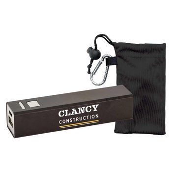 Workplace Safety 1,800-mAh Metal Power Bank - Personalization Available from Positive Promotions