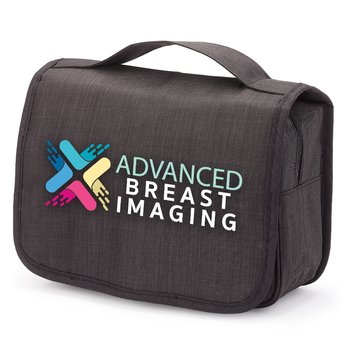 Breast Cancer Awareness Travel Carry-All Hanging Toiletry Bag - Personalization Available from Positive Promotions