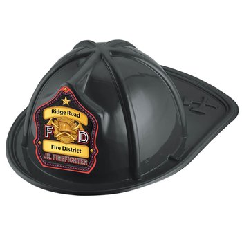 F D Jr. Firefighter Hat (Black) With Personalization from Positive Promotions