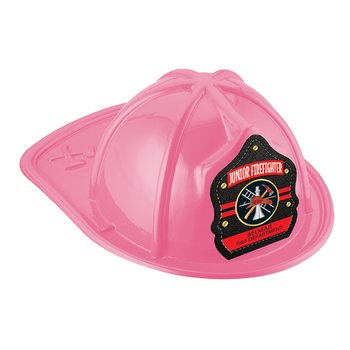 Pink Junior Firefighter Stripes Firefighter Hat - One-Color Personalization Available from Positive Promotions