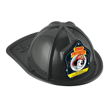 Black Junior Firefighter Dalmatian Firefighter Hat - One-Color Personalization Available from Positive Promotions