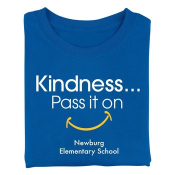 Kindness Pass It On Youth Positive T-Shirt - Personalized from Positive Promotions