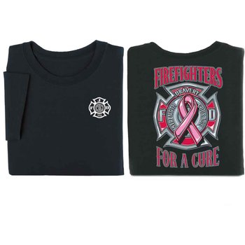 Firefighters For A Cure Bravery FD Short Sleeve T-Shirt - Personalized from Positive Promotions