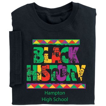 Black History Youth T-Shirt - Silkscreened Personalization Available from Positive Promotions