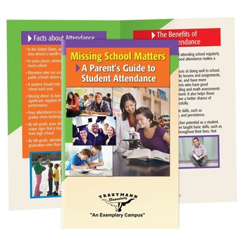 Missing School Matters: A Parent's Guide To Student Attendance Bilingual Handbook - Personalization Available from Positive Promotions