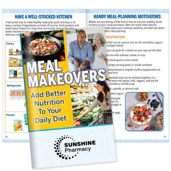 Meal Makeovers: Add Better Nutrition to Your Daily Diet Handbook - One-Color Personalization Available from Positive Promotions