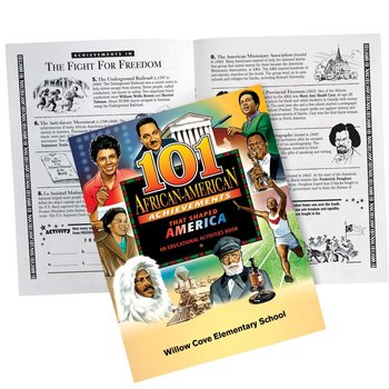 101 African-American Achievements That Shaped America Educational Activities Book - Personalization Available from Positive Promotions