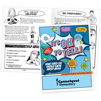 It's OK To Tell! Educational Activities Book - Personalization Available from Positive Promotions