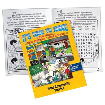 It's Time To Move Educational Activities Book - Personalization Available from Positive Promotions