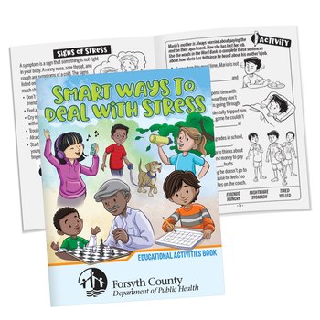 Smart Ways to Deal With Stress Educational Activities Book - Personalization Available from Positive Promotions