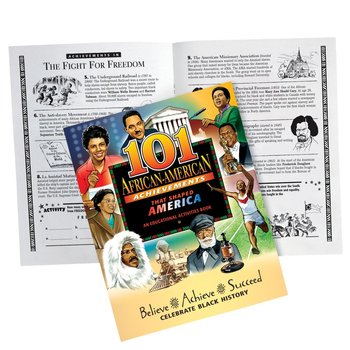 101 African-American Achievements That Shaped America Educational Activities Book - Pack of 50 from Positive Promotions