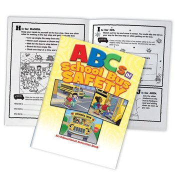 ABCs Of School Bus Safety Educational Activities Book - Pack of 50 from Positive Promotions