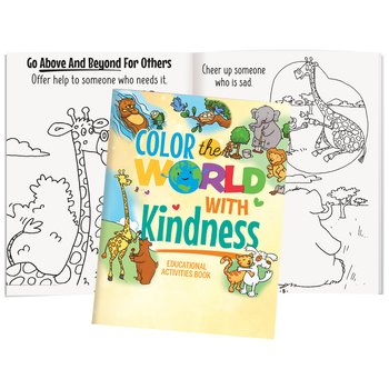 Color the World With Kindness Educational Activities Book - Pack of 25 from Positive Promotions