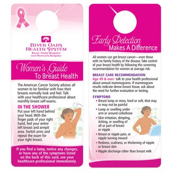 Women's Guide To Breast Health Large Print Shower Card - Personalization Available from Positive Promotions