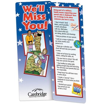 We'll Miss You! Bookmark - Personalization Available from Positive Promotions