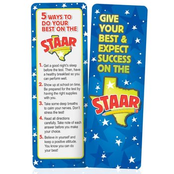 Give Your Best & Expect Success On The STAAR Bookmarks - Pack of 25 from Positive Promotions
