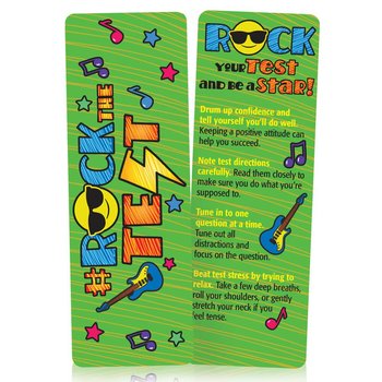 #RockTheTest Bookmarks - Pack of 25 from Positive Promotions