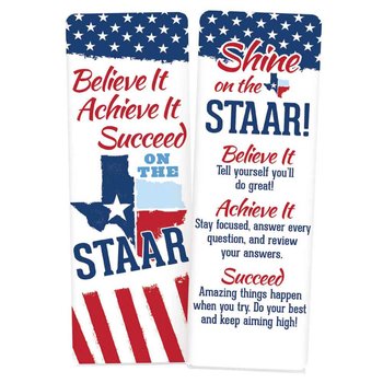 Believe It, Achieve It, Succeed On The STAAR Bookmarks - Pack of 25 from Positive Promotions