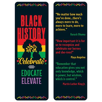 Black History: Celebrate, Educate, Elevate Bookmark - Pack of 50 from Positive Promotions