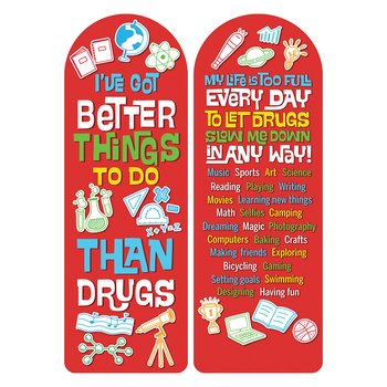 I've Got Better Things to Do Than Drugs Die-Cut Bookmark - Pack of 100 from Positive Promotions