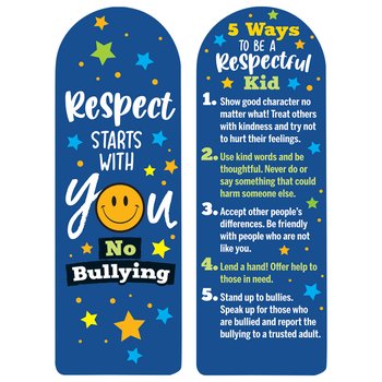 Respect Starts With You: No Bullying Die-Cut Bookmark - Pack of 100 from Positive Promotions