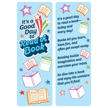 It's a Good Day to Read a Book Bookmark - Pack of 25 from Positive Promotions