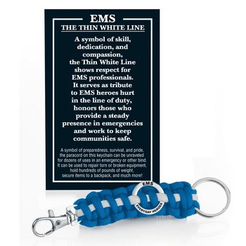 EMS: Everyday Heroes Paracord Key Chain With Card from Positive Promotions