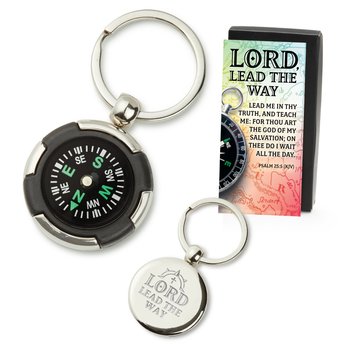 Lord, Lead the Way Compass Key Tag with Keepsake Card from Positive Promotions