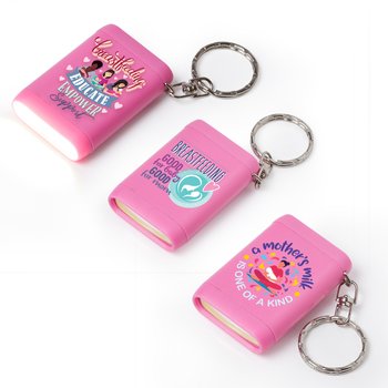 Breastfeeding Awareness 6-LED Flashlight Key Tag Assortment - Pack of 6 from Positive Promotions