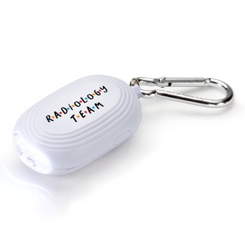 Radiology Team Personal Safety Mate Alarm & Flashlight With Carabiner from Positive Promotions