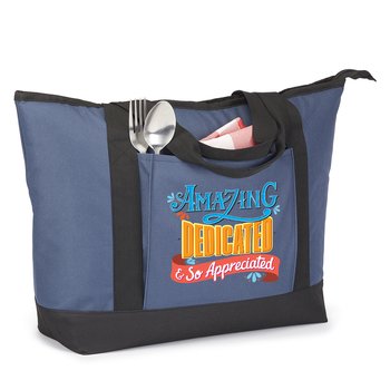 Amazing, Dedicated, & So Appreciated Carter 22-Can Insulated Cooler Tote from Positive Promotions