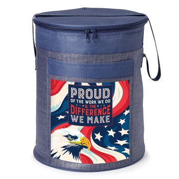 Proud of the Work We Do & the Difference We Make Brookville Barrel Cooler Bag from Positive Promotions