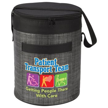 Patient Transport Team: Getting People There With Care Brookville Barrel Cooler Bag from Positive Promotions