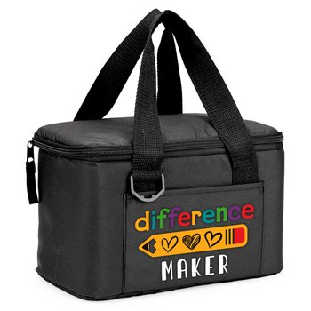Difference Maker Chill Box 6-Can Insulated rPET Lunch/Cooler Bag from Positive Promotions
