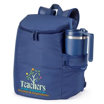 Teachers Plant the Seeds of Dreams & Inspirations Hydro 2.0 12-Can Insulated Backpack Cooler Bag With 30-/40-oz. Tumbler Pocket from Positive Promotions