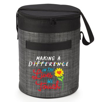 Making a Difference in the Lives We Touch Brookville Barrel Cooler Bag from Positive Promotions