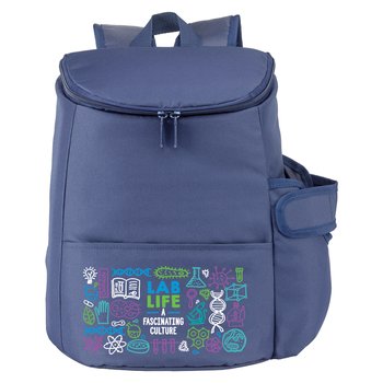 Lab Life Hydro Insulated 12 Can Backpack Cooler w/Pocket from Positive Promotions